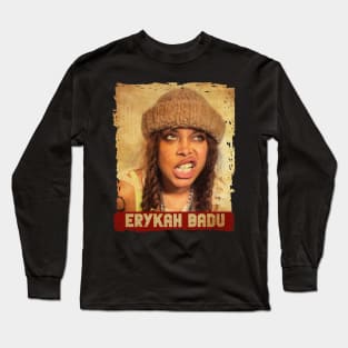 Retro Style \\ Erykah Badu Long Sleeve T-Shirt